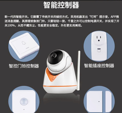 高清無線網絡監控攝像機 家用智能安防與報警解決方案